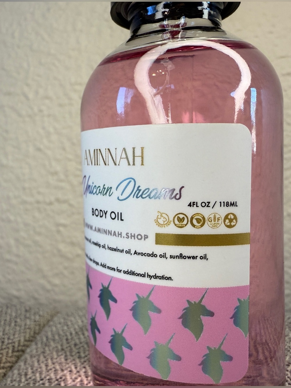 AMINNAH Unicorn Dreams Body Oil, 4fl oz - Picture 8 of 12